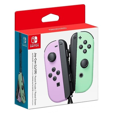 #ad Joy Con L R Nintendo Switch Pastel Purple Pastel Green Official New $73.95
