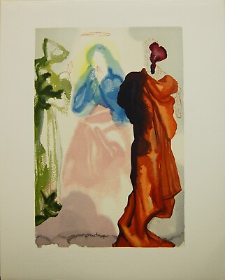 #ad Salvador Dali Divine Comedy Saint Bernard#x27;s Prayer Paradise 33 UNFRAMED Print $1125.00