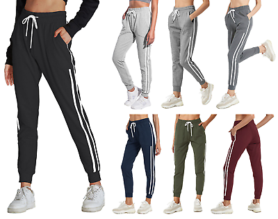 #ad Women Cotton Sweatpants Lounge Drawstring Pants Gym Workout Stretch Joggers $17.99