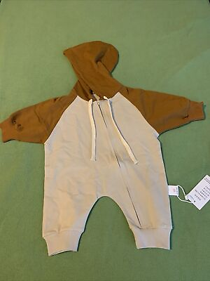 #ad Newborn Baby Boy Girl Hooded Jumpsuit One Piece Outfits Kids Sleepsuits W zip $9.99