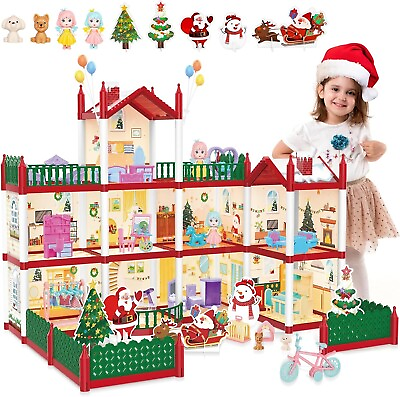 #ad Toddler Playhouse Gift for for 3 4 5 6 7 8 9 10 Year 11 Rooms Dollhouse $49.99