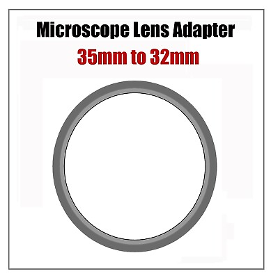 #ad Microscope Filter Tray Lens Adapter 35mm to 32mm $4.50