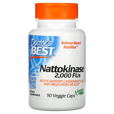 #ad Doctor#x27;s Best Nattokinase 2000 FUs Veggie Caps Dietary Supplements $35.15