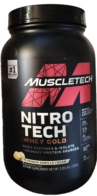 #ad Whey Protein Powder MuscleTech Nitro Tech Whey Gold Protein Powder FRENCH VANILL $22.99