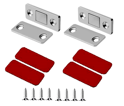 #ad 2Sets Drawer Magnetic Door Catch Ultra Thin Cabinet Furniture Latch For Sliding $4.90