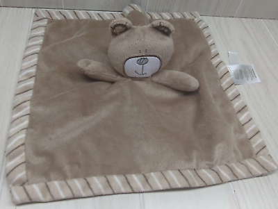 #ad Koala Baby brown tan Plush teddy bear stripes loved security blanket $13.64