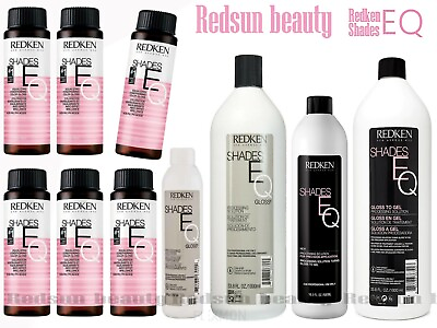 #ad Redken Shades EQ Gloss Demi Hair color 2oz or Solution 8oz 1L ☆Choose Option $7.99