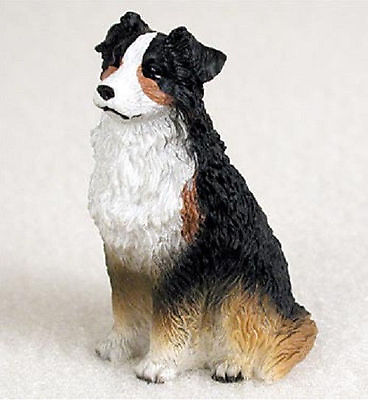 #ad Australian Shepherd Mini Hand Painted Figurine Tri $12.99