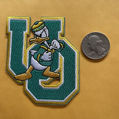#ad Oregon Ducks Vintage Logo Embroidered Iron On Patch 3” X 2” AWESOME $6.59