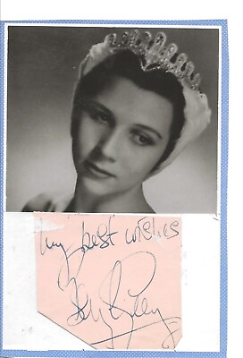 #ad Beryl GREY d@95 Wonderful British Royal Ballet Dancer signed card GBP 7.00