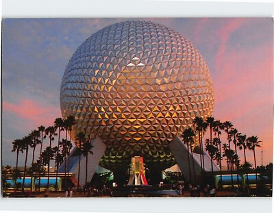 #ad Postcard Spaceship Earth Epcot Center Walt Disney World Lake Buena Vista FL $6.29