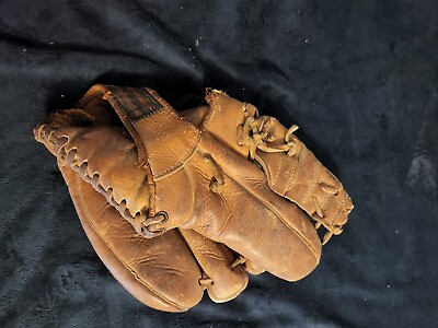#ad Vintage Leather Baseball Glove Mit RHT $15.00