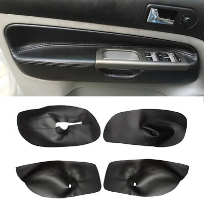 #ad Inner Door Panel Armrest Leather Replace Cover For VW Golf MK4 Bora 1998 2005 $20.49