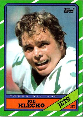 #ad 1986 Topps Joe Klecko #106 New York Jets Football Card $2.27