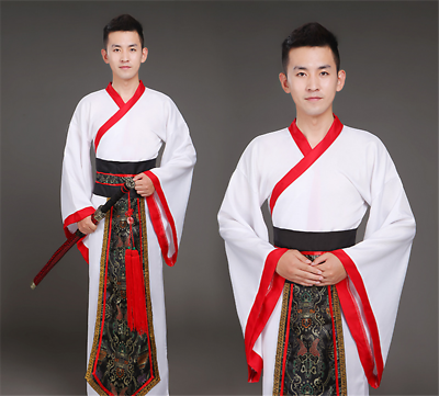 #ad Ancient Men Costume Tang Suit Hanfu Dress Chinese Dynasty Cosplay Party Outfits $13.19