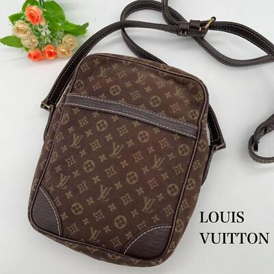 #ad Louis Vuitton Mini Lan Danube Ebene M95228 Shoulder Bag Brown Womens Authentic $482.60