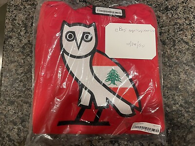 #ad OVO Red Owl Cedar Of Lebanon Hoodie Size Medium M $1299.00