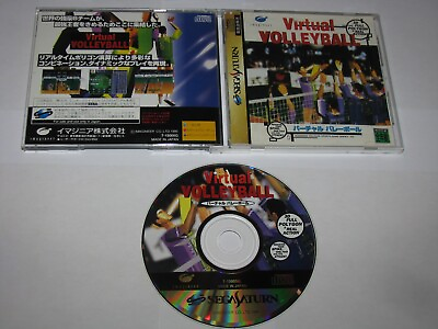 #ad Virtual Volleyball Sega Saturn Japan import US Seller $13.99