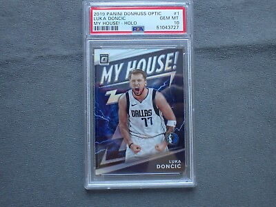 #ad Luka Doncic Optic 2019 20 19 20 My House Holo Silver Prizm PSA Gem Mint 10 MT $113.99