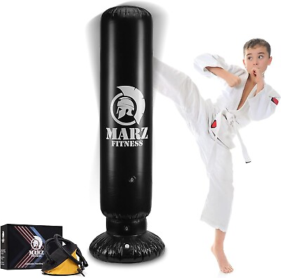 #ad #ad Inflatable Punching bag Free Standing Kids Kickboxing $21.95