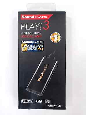 #ad Creative Lab Sound Blaster Play External USB Sound Adapter Windows Mac Plugamp;Play $18.90