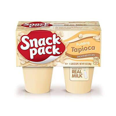 #ad Snack Pack Tapioca Pudding 4 Count Pudding Cups Pack of 1 $1.87
