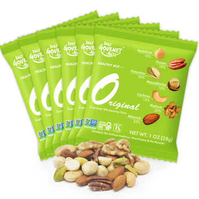 #ad Daily Gourmet Nuts Original Mixed Nuts Unsalted Mixed Nuts Snack Packs Ind $40.37