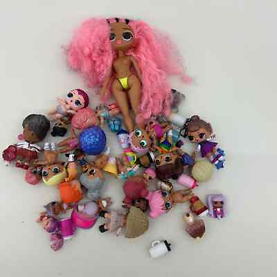 #ad Mixed MGA LOL OMG Surprise Lil Big Sista Toy Fashion Dolls LOT Loose Used $35.00