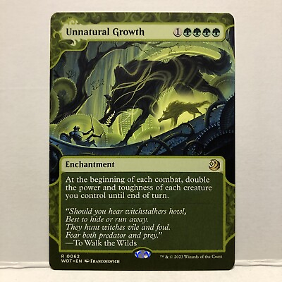 #ad Magic: The Gathering Unnatural Growth Wilds of Eldraine: Enchanting Tales #0062 $2.65