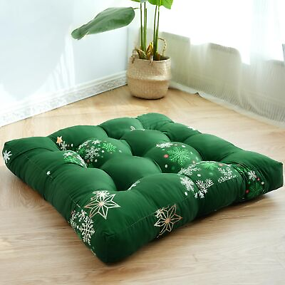 #ad Floor Pillow Meditation Cushion Square Large Pillows Seating for Adults Tuf... $23.95