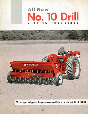 #ad IH McCormick No 10 Grain Drill Brochure 7 12 Foot Seeder International Harvester $17.50