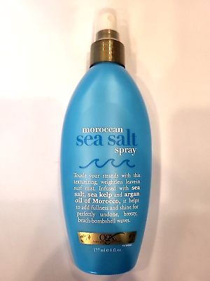 #ad OGX Moroccan Sea Salt Spray for Tousled Beachy Looks 6 fl oz Free Shipping $19.75