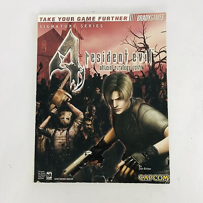 #ad Resident Evil 4 Brady Games Official Strategy Guide Game Cube Capcom No Poster $19.95