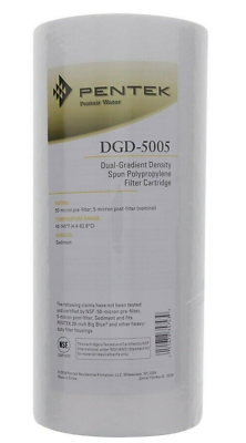 #ad Pentek DGD 5005 Whole House Dual Gradient Density Spun Sediment 10 x 4.5 Filter $11.99