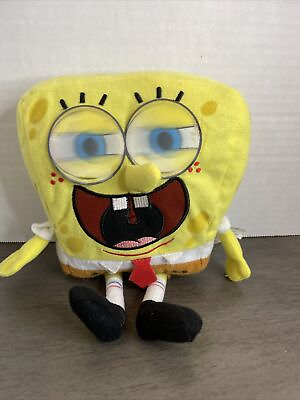 #ad #ad Nickelodeon Nick Jr. SpongeBob Sponge Bob Plush Doll with 3D Moving Eyes 8quot; $9.99