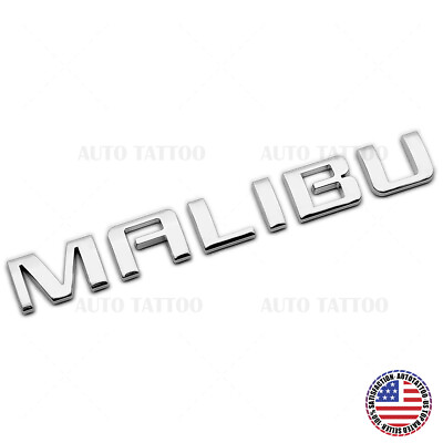 #ad Chevy Malibu Trunk Lid Door Letter Emblem Logo Badge Nameplate OEM Chrome Sport $14.99