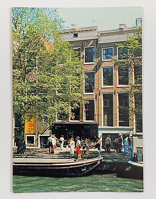 #ad Anne Frank House Front of the House Prinsengracht Amsterdam Postcard Unposted $6.69
