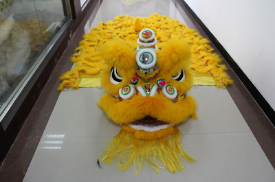 #ad Yellow Kung Fu Lion Dance Dragon Lion Mascot Christmas Suit In Foshan China $347.40