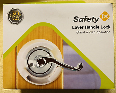 #ad 2 Safety 1st Baby Child Proof Lever Handle Locks One Hand Operation NEW in BOX $12.99