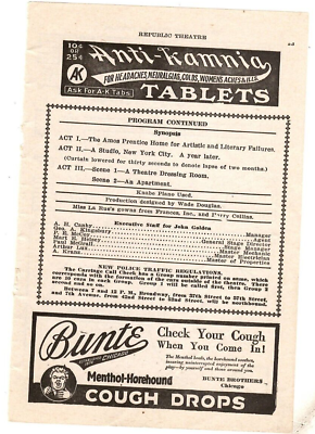 #ad 1921 Print Ad Bunte Menthol Horehound Cough Drops Anti Kamnia Tablets $16.49