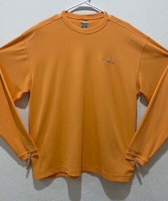 #ad Men s Columbia PFG Omni Shade Base Layer Pullover Shirt Size M Crew Long Sleeve $24.75