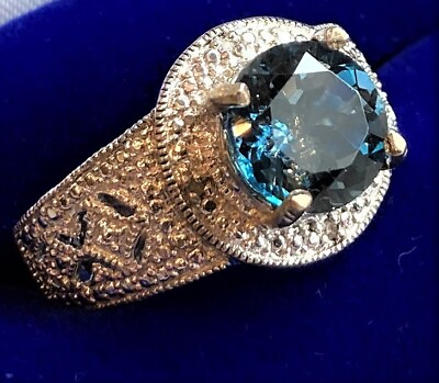 #ad Ladies London Blue Topaz amp; Sterling Silver Ring $149.00
