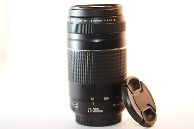 #ad Canon EF 75 300mm f 4 5.6 III lens READ for EOS A2 620 Rebel T8 T7 90D 80D 5D 6D $98.85