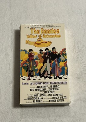 #ad NEW 1987 The Beatles Yellow Submarine VHS Video Tape Musical Animated SEALED New $39.99