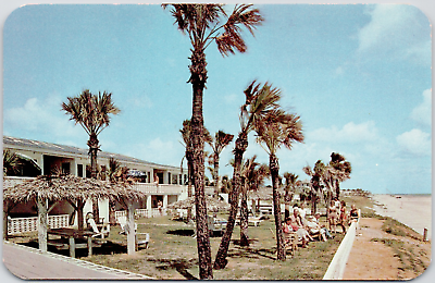 #ad Daytona Beach Florida Ocean Heights Cottages Hotel Apartments Vintage Postcard $3.86