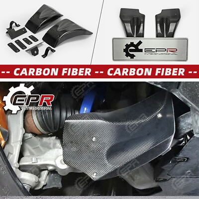 #ad #ad For 08 11 Nissan GTR R35 Carbon Fiber Front Brake Cooling Set Parts BodyKits $386.06