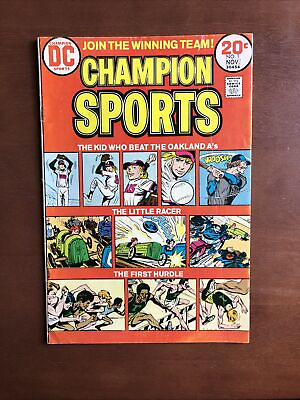 #ad #ad Champion Sports #1 1973 7.0 FN DC Key Issue Bronze Age Comic Book $12.00