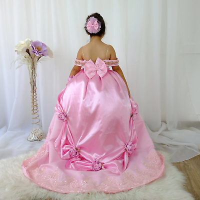 #ad Belle Dress pink Toddler Pink Princess Dress beauty beast dress Flower Girl Dr $215.99