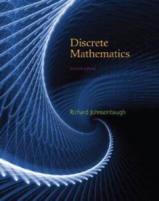 #ad Discrete Mathematics 7th Edition Hardcover By Johnsonbaugh Richard GOOD $5.35