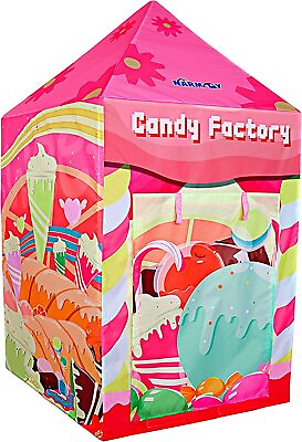 #ad Candy Factory Kids Toddler Play House Tent Castle Princess Indoor Outdoor Girls $24.99